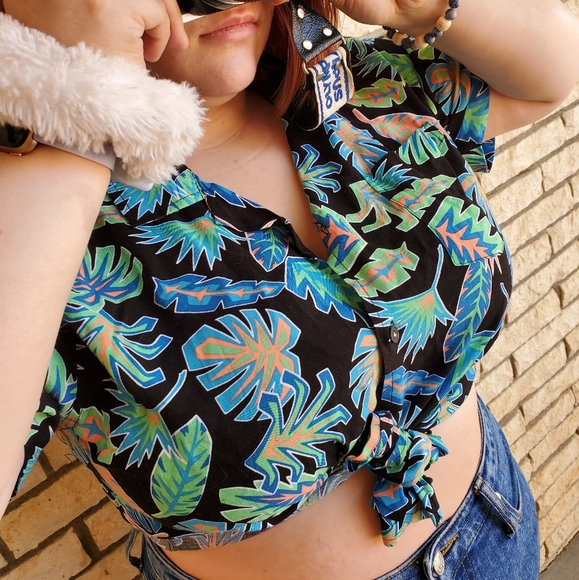 Neon button up - Picture 1 of 2